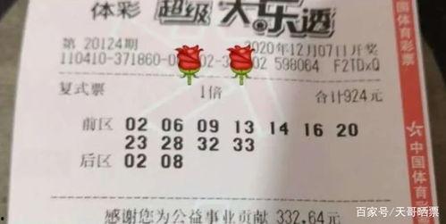大乐透开奖结果124期,幸运号码揭晓，大奖花落谁家？